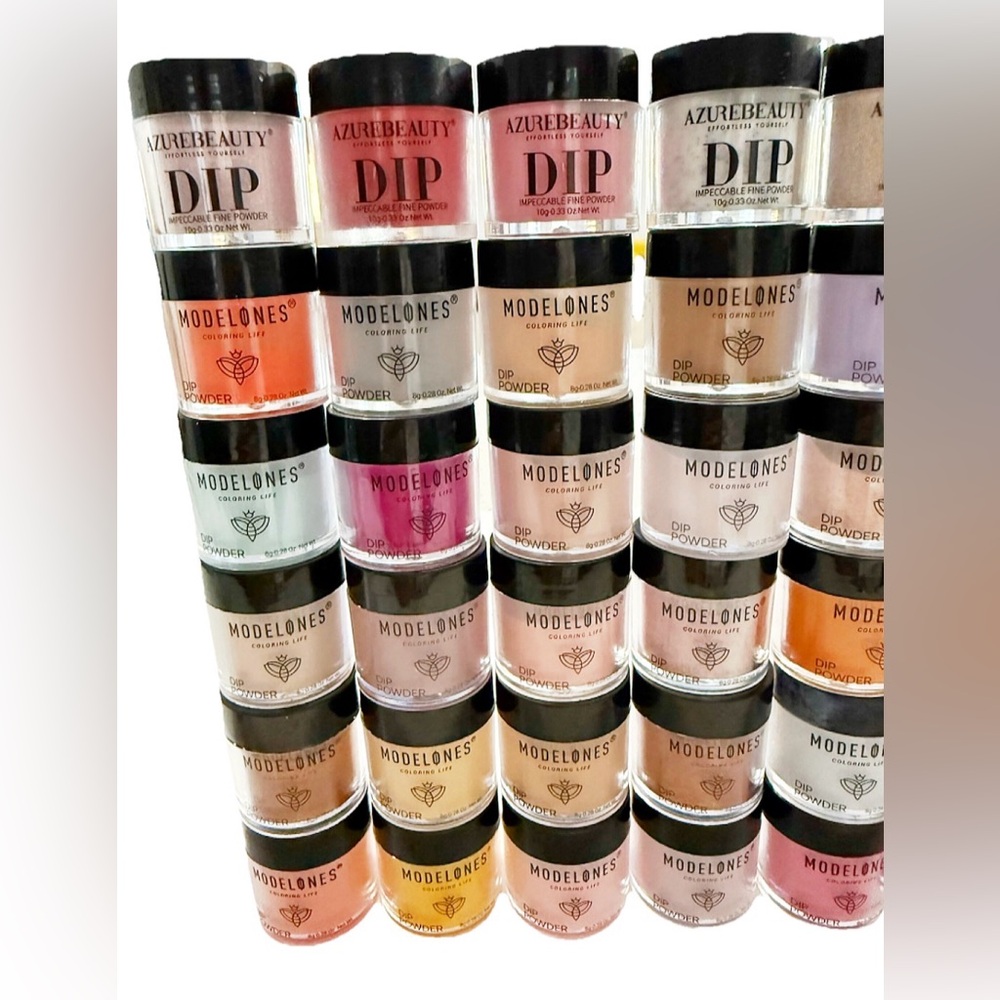 Huge Modelones & AzureBeauty Dip Powder Lot 60+ Colors Nail Acrylic - Picture 5 of 16